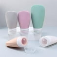 thumbnail image 1 of Travel Flat Silicone Dispensing Bottle Set for Outdoors and Home Use with Leakproof Silicone Lotion Containers and Portable Shaker Shaped Storage Bottle, 1 of 3