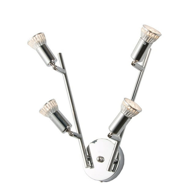 Yeacher LED Track Light Track Spotlight Ceiling Lamp Spot Lighting 4 Spotlights For Bedroom Clothing