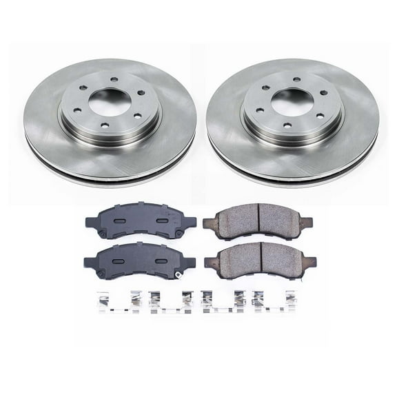 Ultimate Brakes Front Semi-Metallic Brake Pad and Rotor Kit with Hardware WM80210