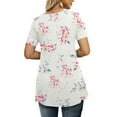 thumbnail image 3 of a.Jesdani Women Plus size Tops Summer Short Sleeve Round Neck Tunic Tops for Leggings 2X, 3 of 4