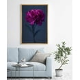 thumbnail image 2 of IDEA4WALL Framed Canvas Art Wall Decor A Red Chinese Peony with Black Background Floral Flower Photography Realism Romantics Closeup Relax/Calm for Dorm Home Office - 16"x24", 2 of 4