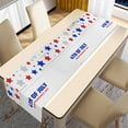 thumbnail image 4 of NSESSHome 4th of July Table Runner,Patriotic Stars Linen Tablecloth Memorial Day Decorations for Home Kitchen Dining Room Indoor Outdoor, Independence Day, Non-Slip Heat Resistance, 4 of 8