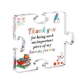 thumbnail image 2 of Teacher Gifts Acrylic Blockpuzzle, End Of Year Student Gifts From Teacher Paperweights, Graduation Gift, Teacher Appreciation Gifts For Women Men Thank You Engraved Heartwarming Daycare Teacher, 2 of 9