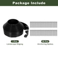thumbnail image 3 of Uxcell Bordes de Jardín, 1Pcs 66FT x 3.94" Kit de Bordes de Jardín con 60 Estacas para Césped y Macizos de Flores (Negro), 3 of 7
