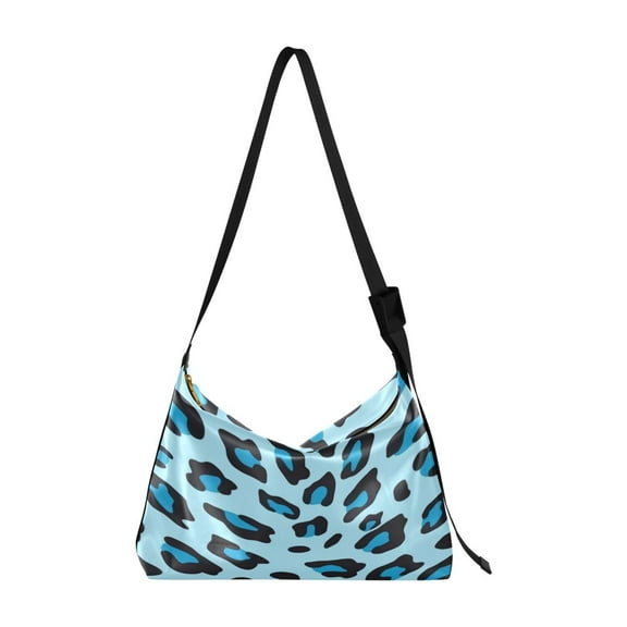 Crafted from premium leather, the Ultra Soft, on-trend Women's Hobo Handbag is a large satchel that makes a statement. Blue Leopard Print