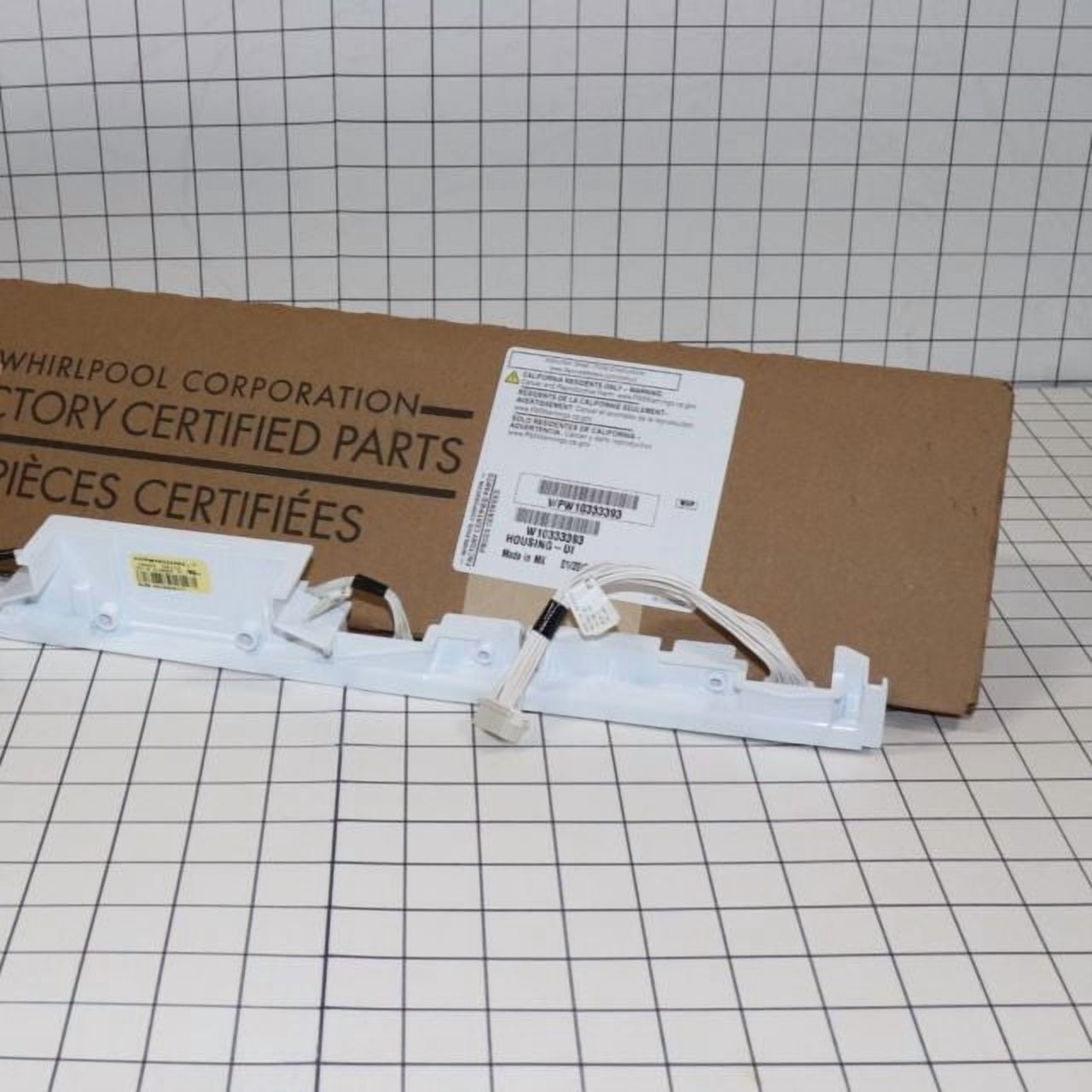 Whirlpool Dishwasher Control Panel WPW10333393