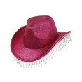 thumbnail image 5 of Segolike Cowboy Hat for Women Cowgirl Hat for Concerts Themed Party Wedding Birthday Gift Red, 5 of 8