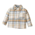 thumbnail image 1 of Chaqueta de Forro Polar Gibobby para Bebés Niños Camisa a Cuadros Manga Larga Otoño 2-3 Años, 1 of 5