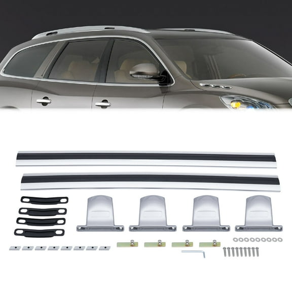 For Buick Enclave 2009 2010-2016 Cool Appearance Roof Rack Cross Bars Luggage Cargo Carrier Silver