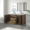 thumbnail image 2 of Vanity Art 54" Bathroom Vanity with Sinks and Engineered Marble Top, Freestanding Storage Cabinet with 2 Drawers, 2 Shelves and 1 Flip Down Tray, 2 of 7