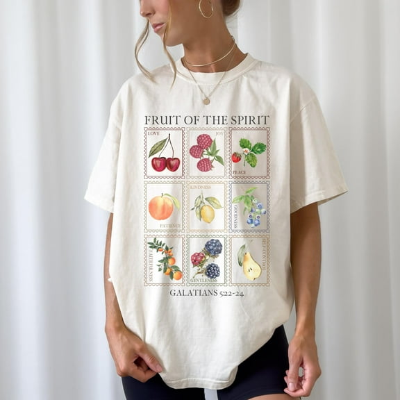 Fruits Of The Spirit Shirt, Christian Shirt, Jesus Shirt, Christian Aesthetic, Faith Shirt, Boho Christian Tshirt, Religious