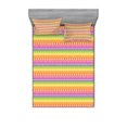 thumbnail image 2 of Ethnic Bedding Set with Sheet & Covers, Motifs Pattern with Tents Angled Lines on Ombre Background, Printed Bedroom Decor 2 Shams, 4 Sizes, Multicolor, by Ambesonne, 2 of 3