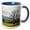 Blue/White, variant on 3drose, Tennessee. Lone Tree in Field at Cades Cove., 11oz Magic Transforming Mug