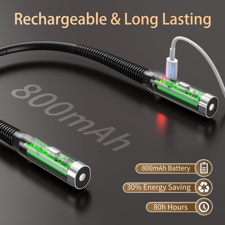 Cosjm 2-Pack Rechargeable Neck Reading Light with 18 Modes photo 6