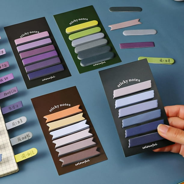 4 Uds. Pestañas de índice adhesivas marcador de página pestañas de anotación reposicionables pestañas de notas adhesivas para anotar libros DYNWAVEMX Pestañas adhesivas de colores
