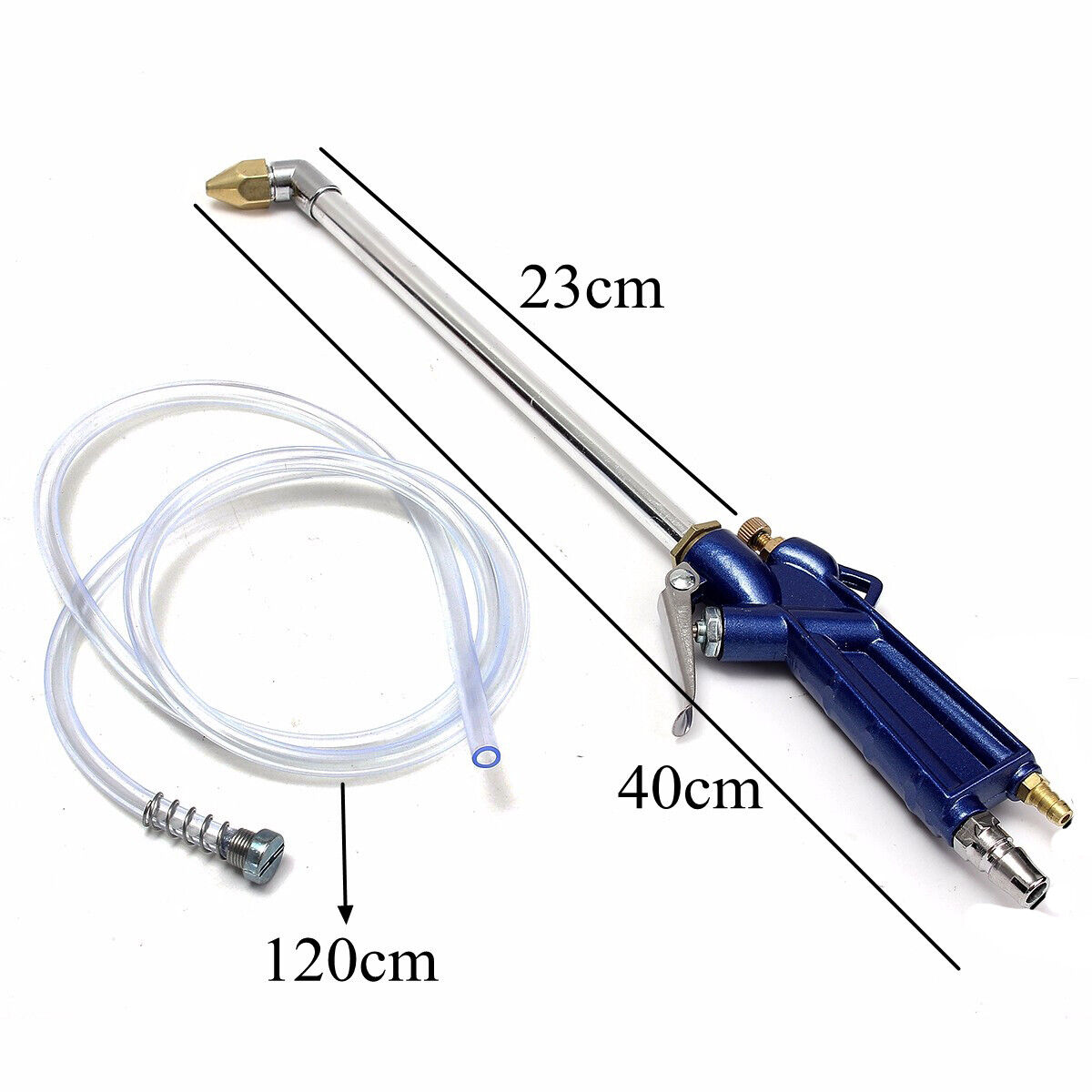 Engine Cleaning Alloy Air Blow Gun Remove Dirt Grease Oil With120cm Siphon Hose