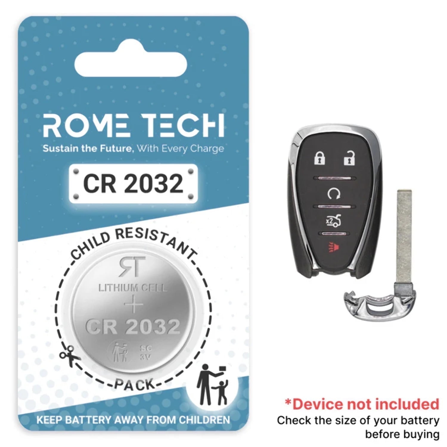 Replacement Battery for Key Fob Dodge Charger 2019 2022 Walmart