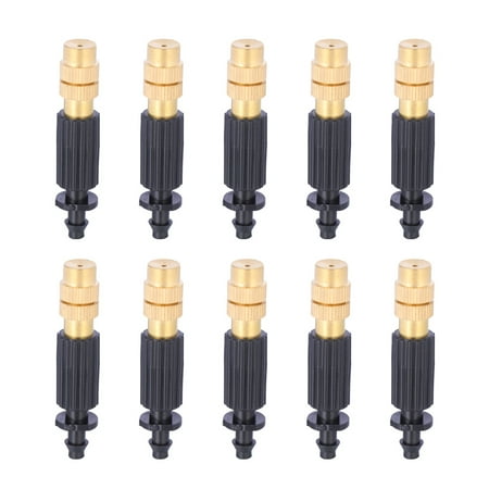 

HEMOTON 10 Sets of Irrigation Spray-Head Detachable Atomization Small Sprayer Head With 6mm Single Hook Joint for Garden