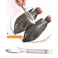 thumbnail image 4 of Injueey Removedor de escamas de pescado de acero inoxidable para restaurante en casa Cocina y Comedor Insertar vástago, 4 of 6