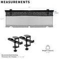 thumbnail image 5 of VIVO Black 44" Clamp-on Under Desk Cable Net, Mesh Cable Management, 5 of 9