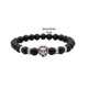 thumbnail image 1 of Teissuly 8mm Black Frosted Stone Antique Gold Antique Leopard Men's And Women's Stretchy Strings Teissuly WER2023112003279, 1 of 6