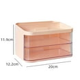 thumbnail image 4 of YAOMOBB Storage Container Transparent Desktop Storage Box Large Capacity Organizer for Office Supplies, 4 of 6