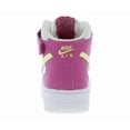 thumbnail image 3 of Nike Air Force 1 Mid GS Girls Shoes Size 4.5, Color: Summit White/Citron Tint, 3 of 4