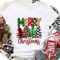 thumbnail image 2 of Camiseta de Feliz Navidad para mujer, camisetas de Hip Hop, ropa femenina con gráfico de dibujos animados, camisetas de manga corta Y2k a la moda, ropa estética, 2 of 5