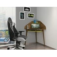 thumbnail image 2 of Bradley Wood 4 Pc. Round Sectional Cubicle Desk Set in Rustic Brown & Yellow, 2 of 8