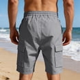 thumbnail image 6 of LWavelet Cargo Athletic Shorts Men Drawstring Elastic Waist Hiking Shorts Outdoor Classic Tactical Shorts with Multi Pockets, 6 of 6