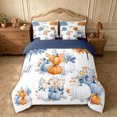 thumbnail image 3 of Erosebridal Harvest Pumpkin Full Size Bedding Sets 7 Pieces,Happy Autumn Full Size Bed in a Bag,Multi White,Reversible, 3 of 6