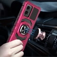 thumbnail image 3 of Designed for Motorola Moto G Stylus 5G 2024 Hybrid Dual Layer with 360° Rotate Magnetic Ring Stand Holder Kickstand TPU Rugged PC Shockproof Phone Case Cover [Hot Pink], 3 of 6