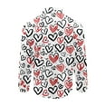 thumbnail image 3 of qucoqpe Valentine's Day Shirts for Men 2026 Spring Fashion Casual Love Heart Printed Long Sleeve Button Up Loose Blouse Tops, 3 of 4