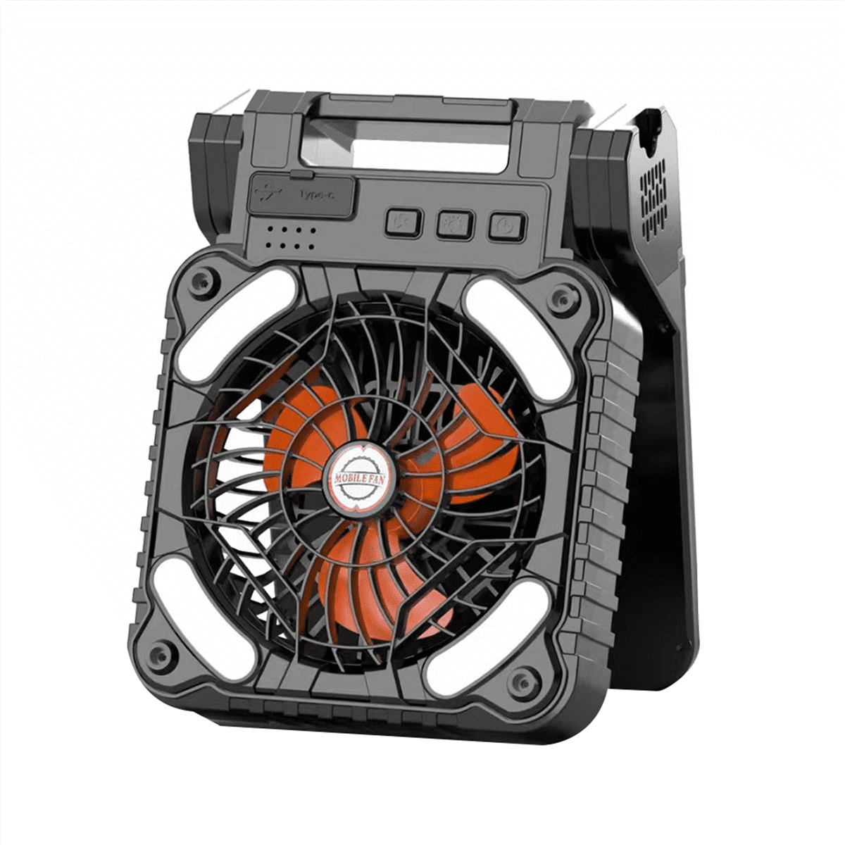 Solar Powered Fan Camping with LED Light, Portable Camping Fan with Solar Panel, Rechargeable Tent Camp Fan
