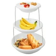 thumbnail image 1 of Cake Tray Stand, 3 Tier Multipurpose Plastic Bowl Rotating Foldable Dessert Tray Rack  for Party, 1 of 7