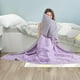 thumbnail image 1 of Edredón tamaño queen, manta absorbente de sudor, ropa de cama suave y ligera para quienes duermen con calor, 228 x 198 cm, para el hogar, verano, Púrpura, 1 of 8