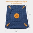 thumbnail image 3 of MATBEBY Full Size Mattress Pad - Cooling Breathable Mattress Topper, Quilted Fitted Mattress Protector, Pillow Top Mattress Cover with 8-21" Deep Pocket, Machine Washable, Navy Blue, 54x75 Inches, 3 of 16
