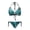 Teal Gold, variant on Chririnla Teal Gold Marble Halter Triangle Bikini Set - Sexy Tie Side Two Piece Swimsuit for Beach Vacation & Pool Party | Quick Dry, Stretchy Swimwear