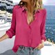 thumbnail image 5 of Neewe Button Down Shirts for Women 3/4 Length Elastic Cuffs Business Casual Blouses 2026 Summer Tops, 5 of 8