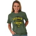 thumbnail image 3 of Freedom Fight Tactical American Flag Men's Graphic T Shirt Tees Brisco Brands S, 3 of 6