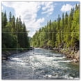 thumbnail image 1 of Picture-Tiles.com: River Ceramic Tile Wall Mural WAL500898-55M. 30"W x 30"H using (25) 6" x 6" Ceramic Tiles-Satin Finish, 1 of 3