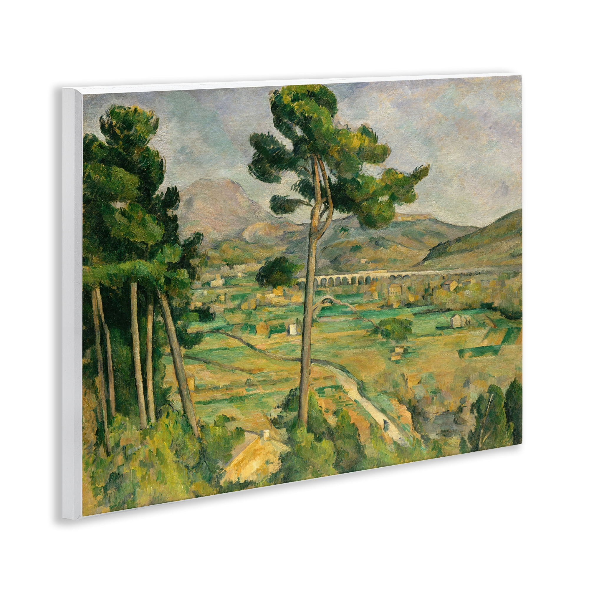 Stupell Industries Classic Cezanne Mont Sainte-Victoire Landscape & Nature Painting Unframed Art Print Wall Art, 14 x 11