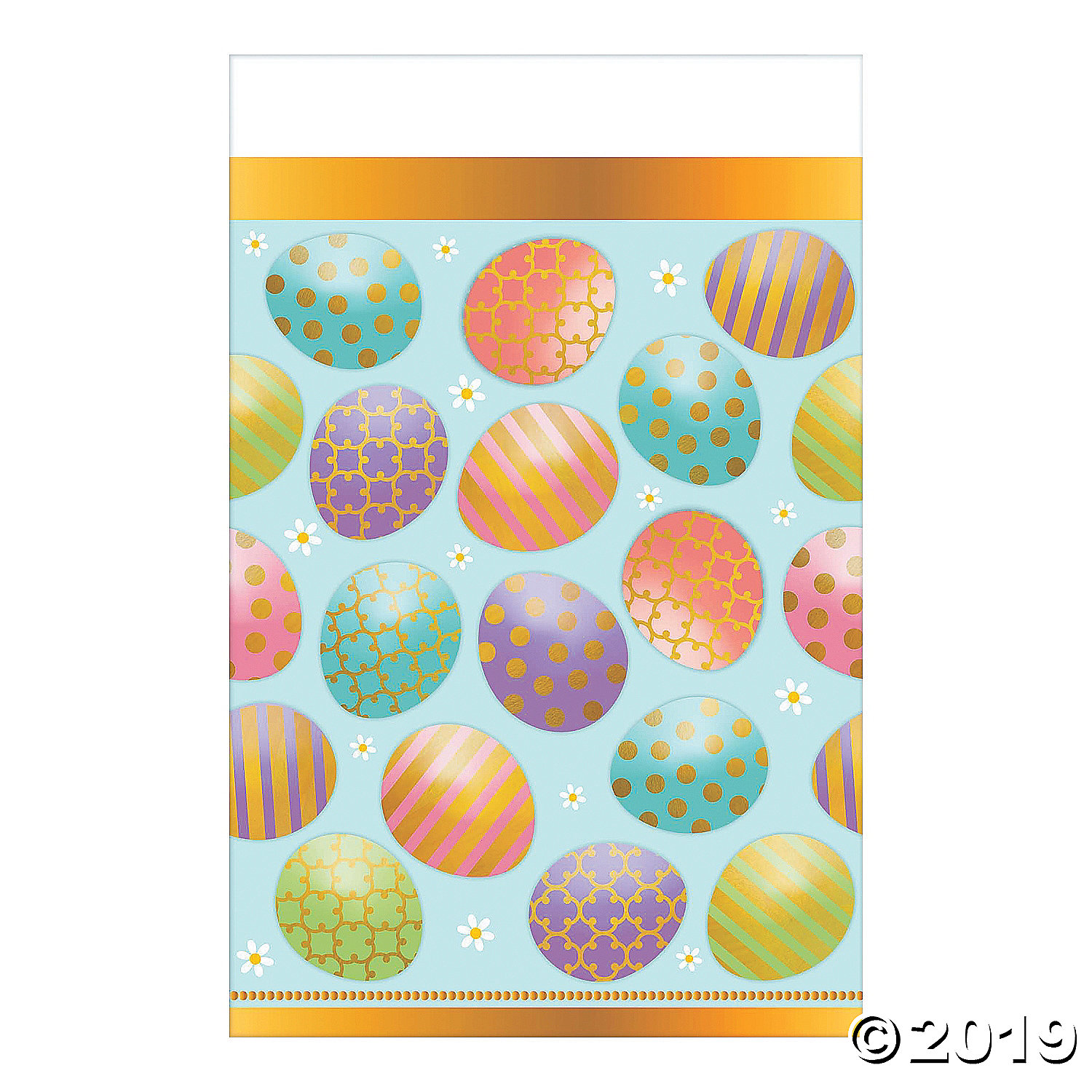 Golden Easter Tablecloth