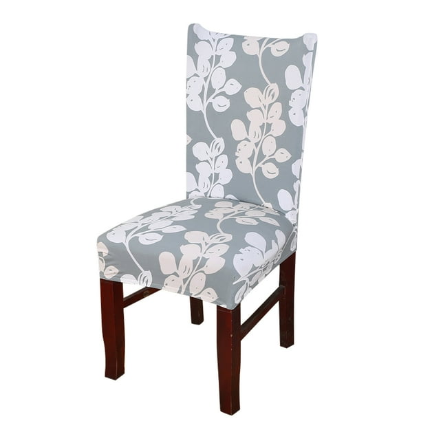DYstyle Stretch Floral Print Short Dining Room Chair Slipcover