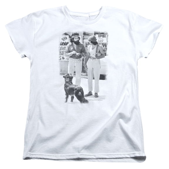 Up Inoke Cheech Chong Dog Women's T-Shirt White