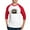 Red/White, variant on CafePress - Porcupine Baseball Jersey - Cotton Baseball Jersey, 3/4 Raglan Sleeve Shirt