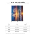 thumbnail image 5 of PHELIKA Ocean Waves Beach Sand Seaside Sunrise 04 All Season Soft Throw Blanket Lightweight Flannel Fleece Blankets 50"x40", 5 of 8