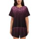 thumbnail image 1 of Fotbe Pink Glitter Sparkles A Conjunto de Pijama Estampado para Mujer, 2 Piezas, Ropa de Dormir con Camiseta de Manga Corta y Shorts Suaves-3X-Large, 1 of 6