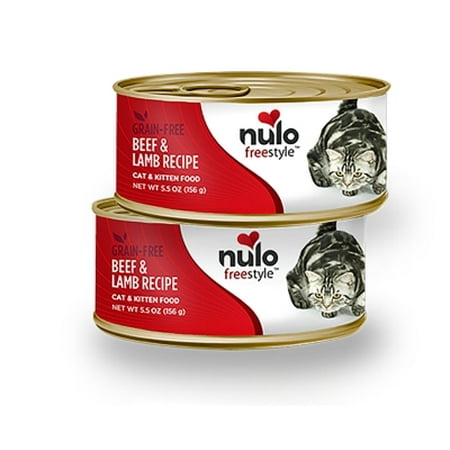 (Case of 24) Nulo Freestyle Grain-Free Beef & Lamb Wet Cat Food  5.5 oz