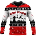thumbnail image 1 of Sudaderas con capucha festivas de gran tamaño de Papá Noel y ciervo para hombre, ropa con estampado 3D de árbol de Navidad, sudaderas de Stranger Things pip boy, ropa, 1 of 4